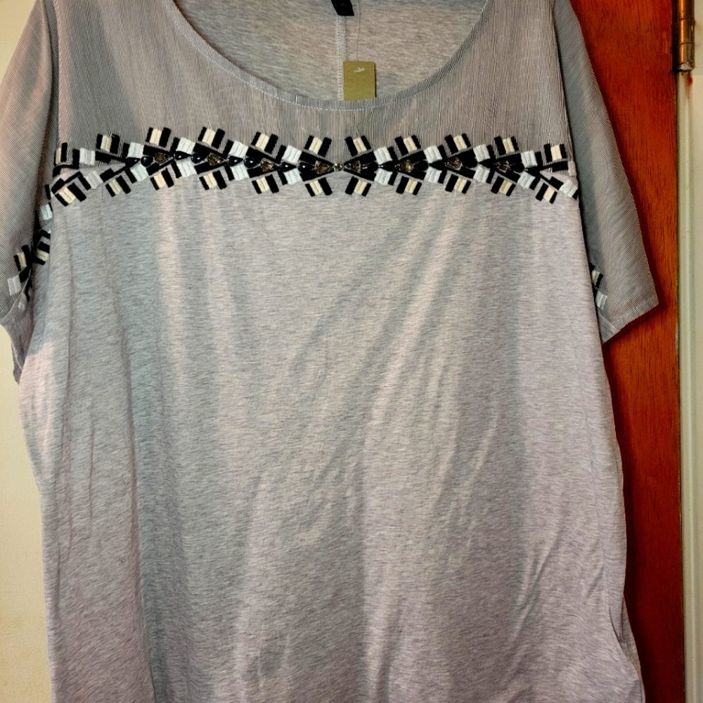 NWT J Crew embellished tee shirt